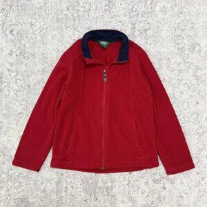youth LLBean fleece zip up sweater jacket